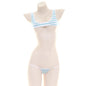 Striped Tank Top With Tie-up Bra