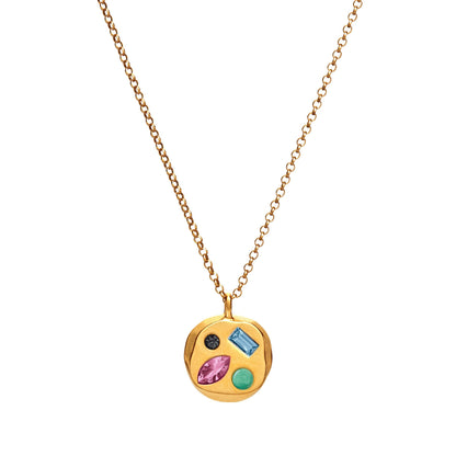 Colorful Zircon Mom Necklace December Birthday Stone Valentine's Day Gift Gifts For Moms Necklace