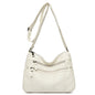New Trendy Soft Leather Multilayer Messenger Bag