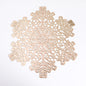 New Snowflakes PVC Hollow Anti-scalding Insulation Pad Table Bowl Mats Home Christmas Decor Heat Resistant Placemat Dining Table