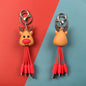 Creative Cartoon Multi Function Portable Christmas Data Cable