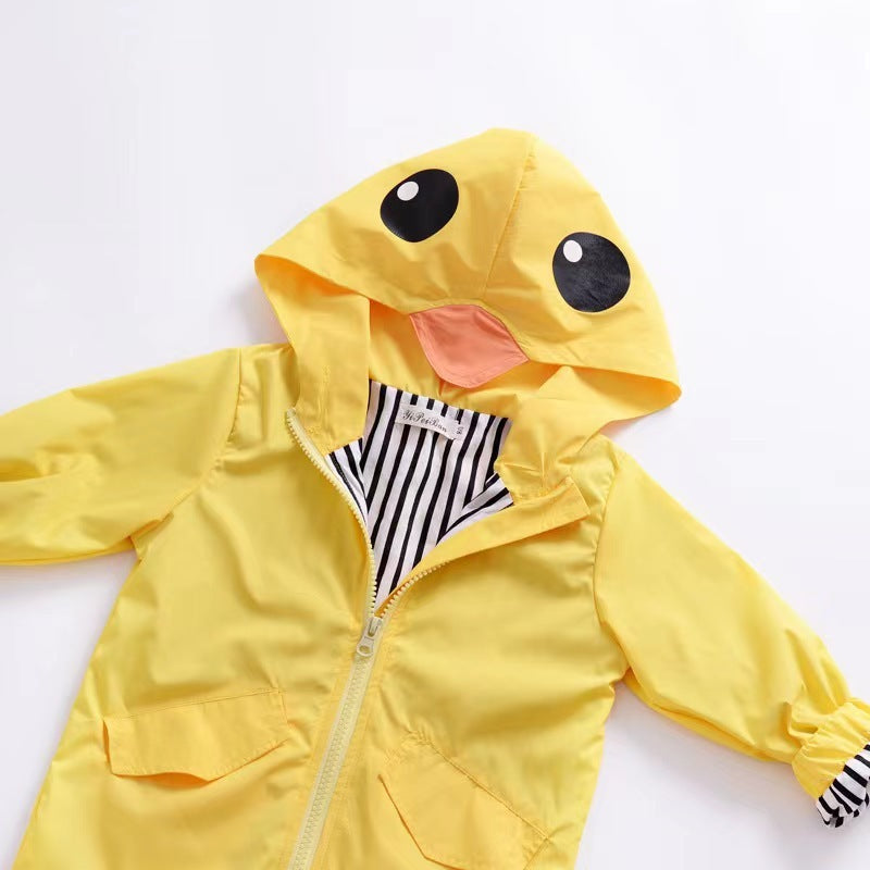 Children's Piyopiyo Mid Length Trench Coat