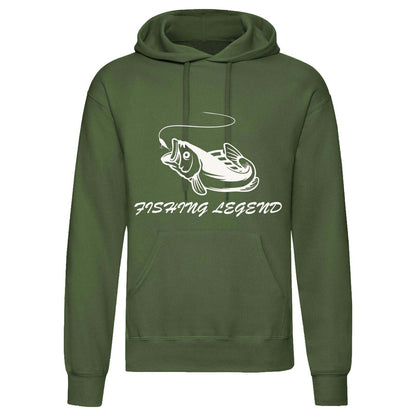 Adults 'Carp Fishing Legend' Angling Hooded Top