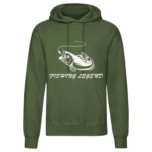 Adults 'Carp Fishing Legend' Angling Hooded Top