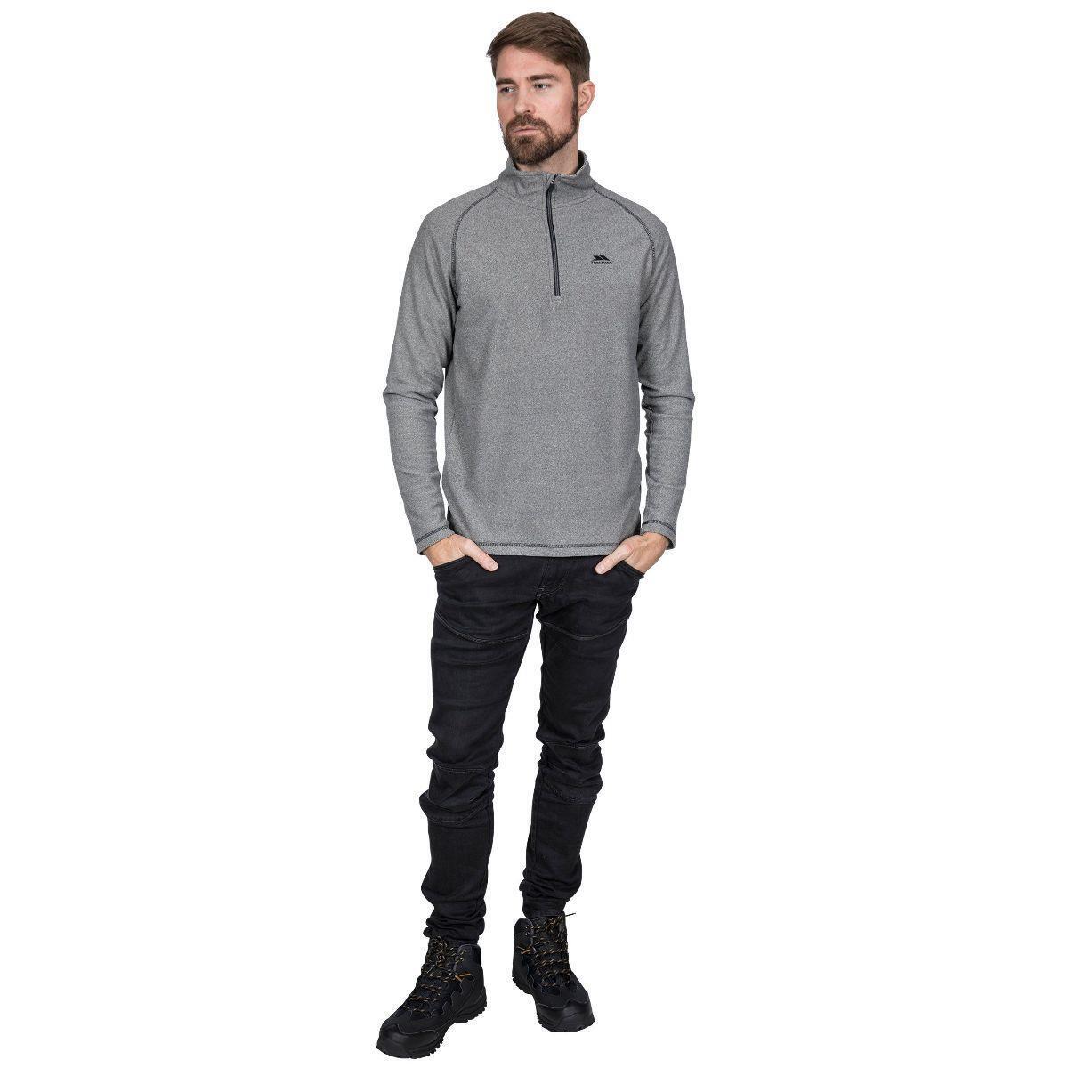 Mens KEYNOTE Anti-pill Microfleece 1/2 Zip Sweatshirt