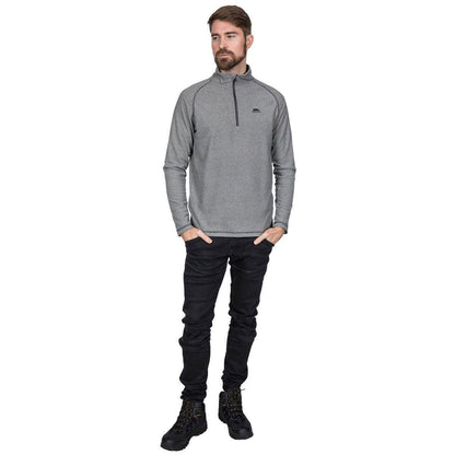 Mens KEYNOTE Anti-pill Microfleece 1/2 Zip Sweatshirt