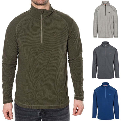 Mens KEYNOTE Anti-pill Microfleece 1/2 Zip Sweatshirt