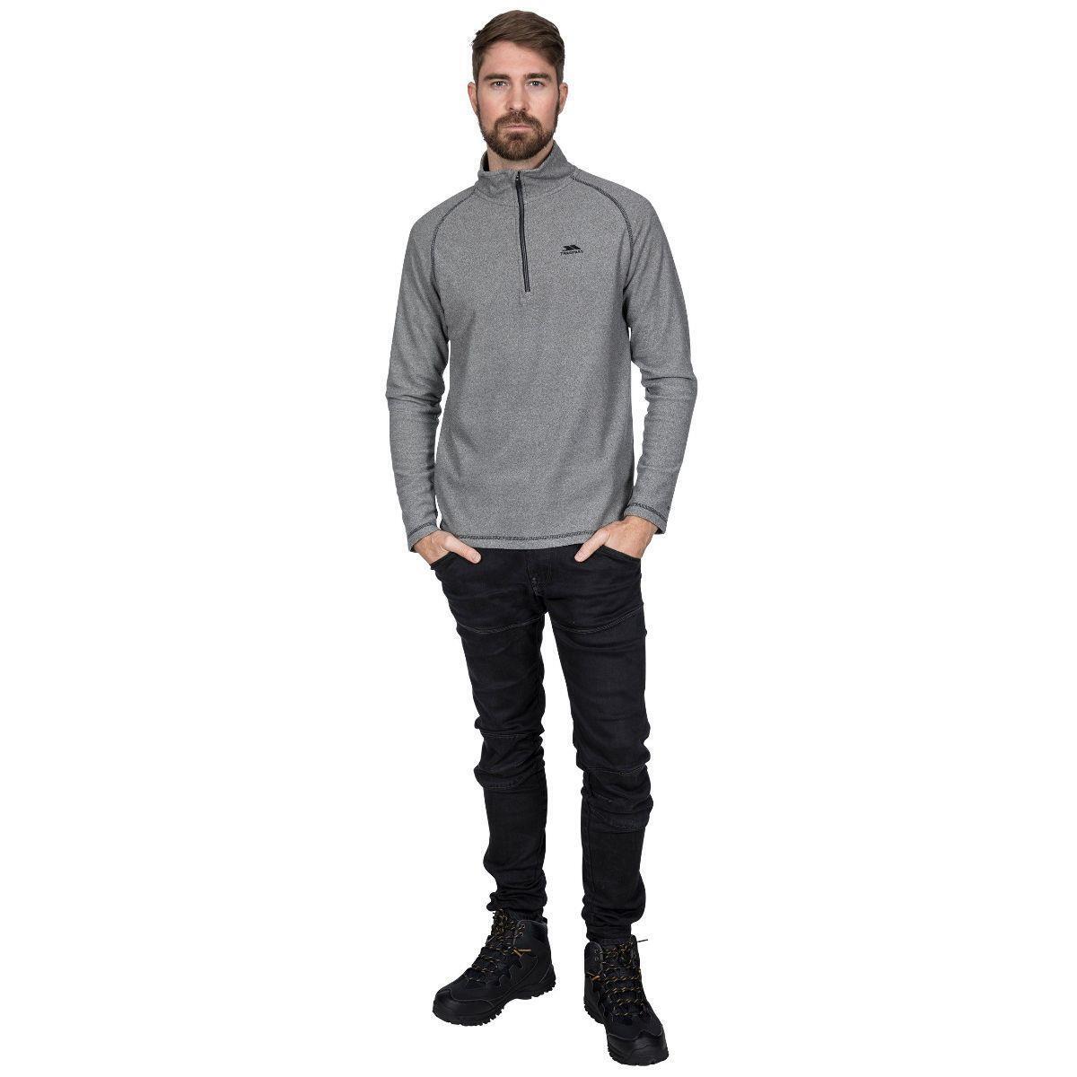 Mens KEYNOTE Anti-pill Microfleece 1/2 Zip Sweatshirt