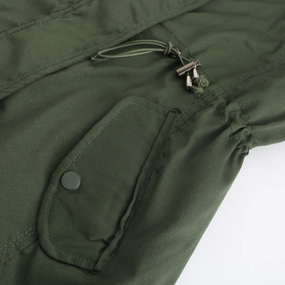 Double Sided Women's winter Thick Detachable Zipper Parka Jacket