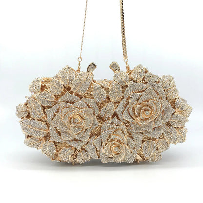 Women's Crystal Clutches Cocktail Purse