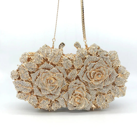Women's Crystal Clutches Cocktail Purse