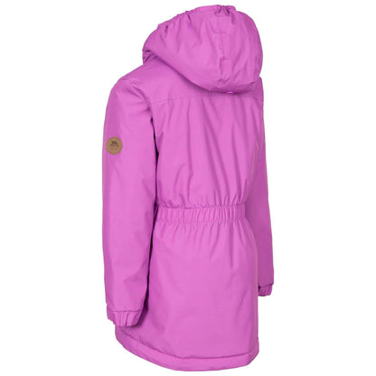 Kids Girls Bertha Check Lined Padded School Jacket