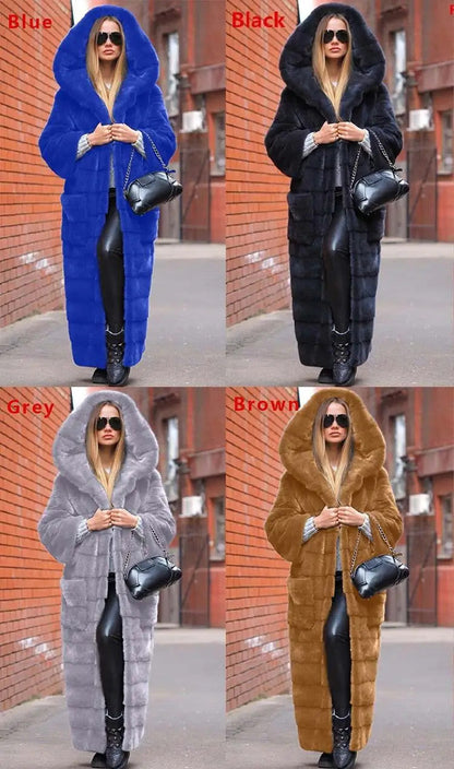 Women's Hooded Sweed Thick Long Sleeve Urban Winter Coat