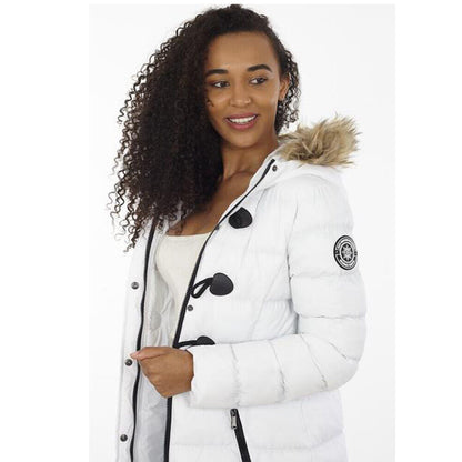 Womens Wizard Padded Hooded Long Jacket