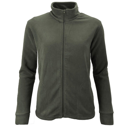 Womens Lightweight Micro Fleece Zip Top