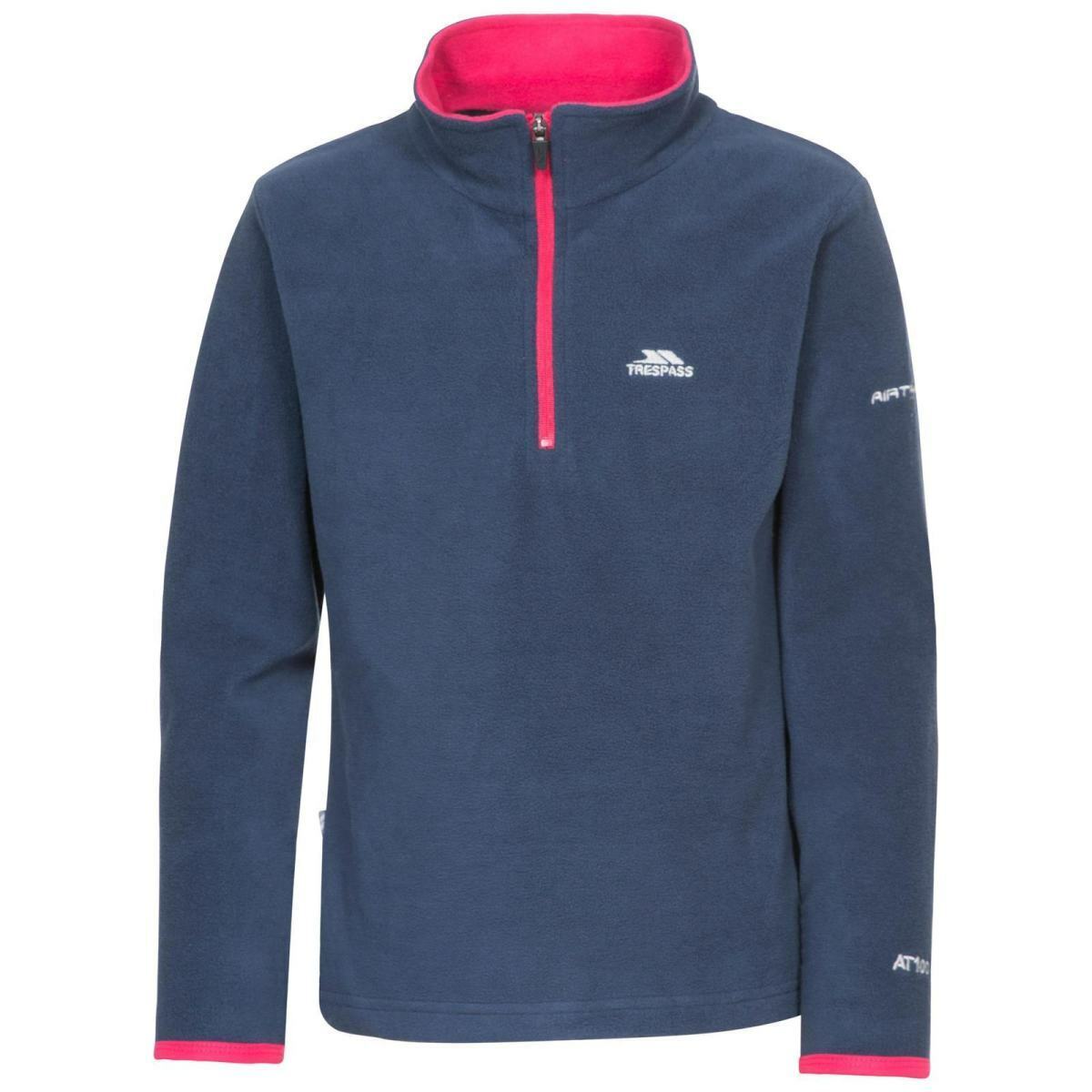 Unisex Kids Sybil Fleece Top Zip Neck Hiking Jumper