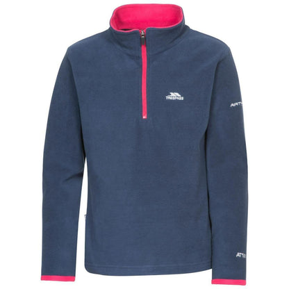 Unisex Kids Sybil Fleece Top Zip Neck Hiking Jumper