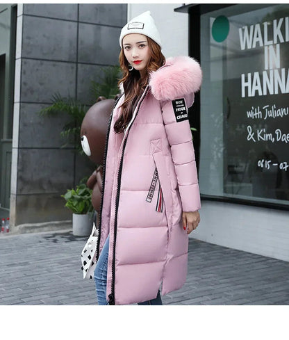 Women's Long down Hooded Jacket