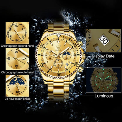 OLEVS Men's Watches Top Brand Luxury Watch for Men Original Waterproof