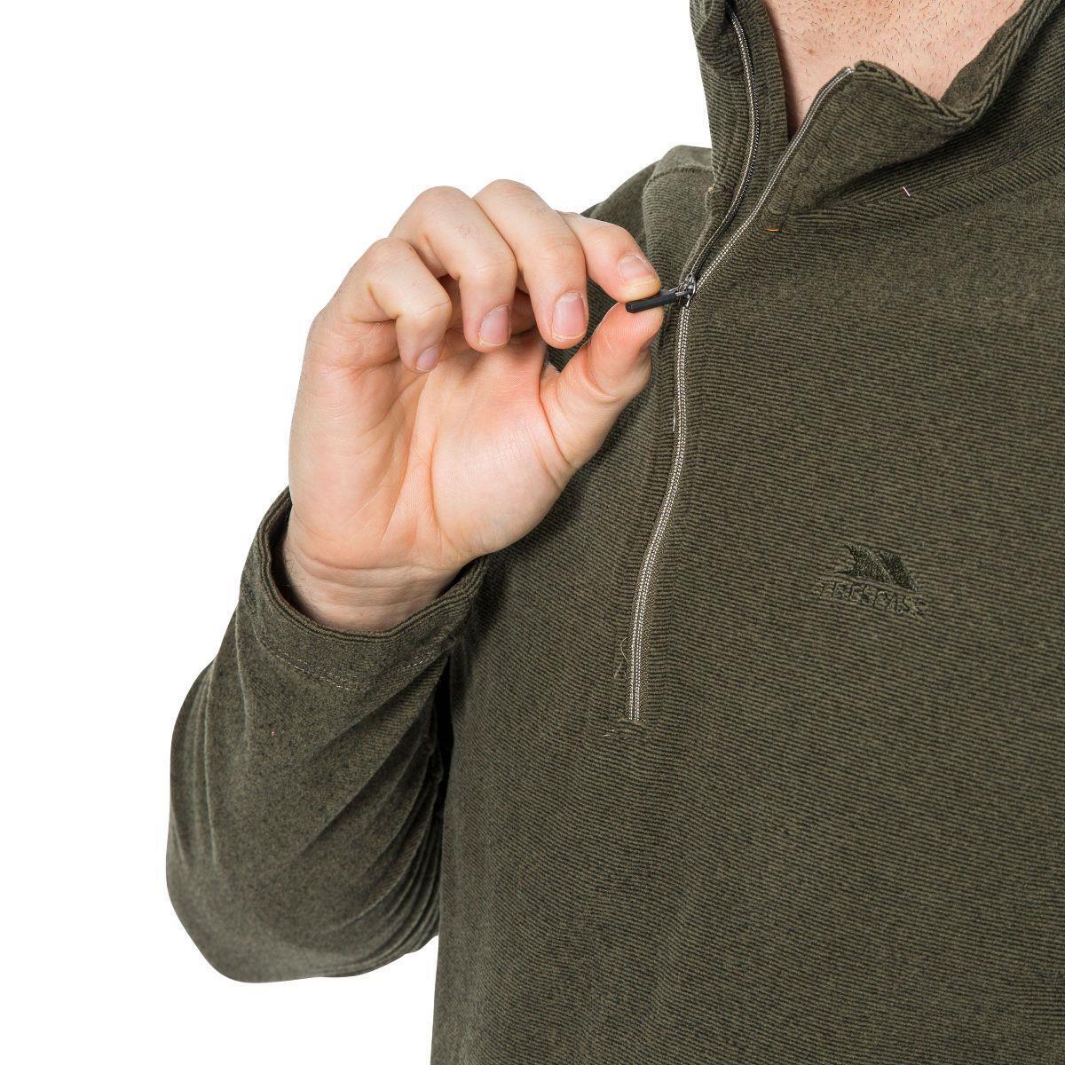 Mens KEYNOTE Anti-pill Microfleece 1/2 Zip Sweatshirt
