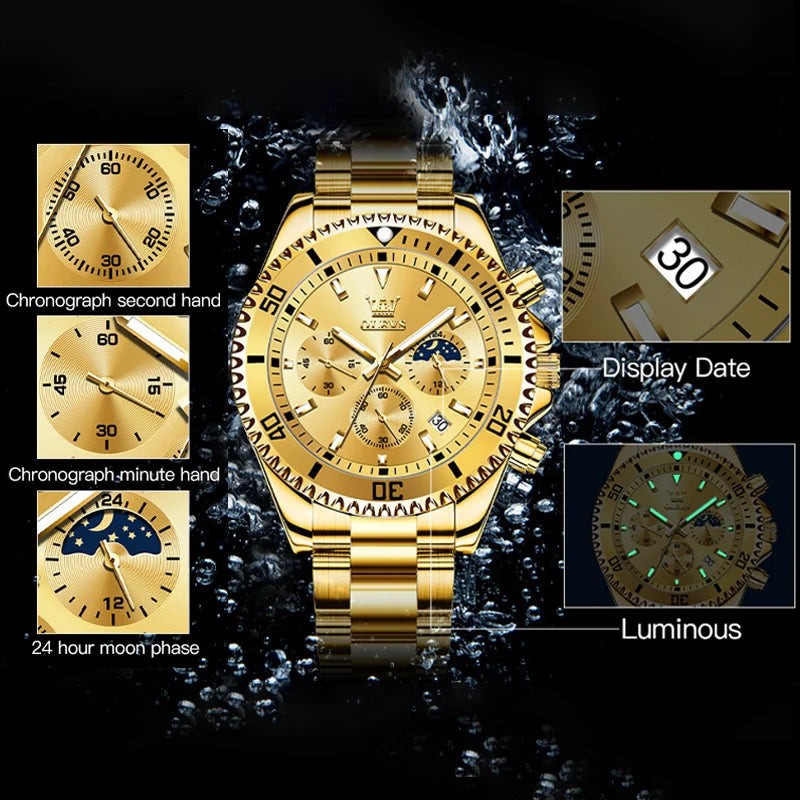 Men's Watches Top Brand Luxury Watch for Men Original Waterproof Stainless