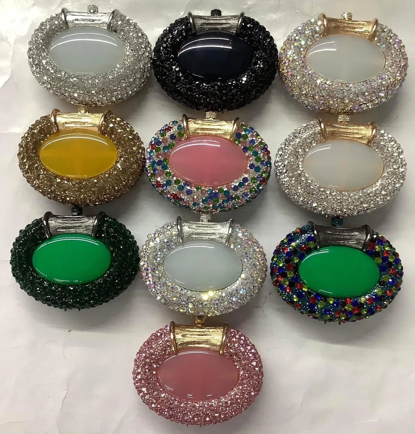 Women's Crystals Evening Party Cocktail Clutches Bag