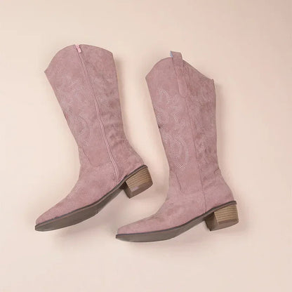 Embroidered Western Cowboy Boots for Women