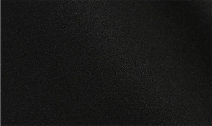 Women's Winter Classic Black Woolen Mid-Length Woolen Blend Overcoat