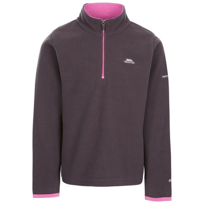 Unisex Kids Sybil Fleece Top Zip Neck Hiking Jumper