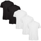 Mens Crew Neck Tee 100% Cotton 5 or 10 Pack Plain T Shirt