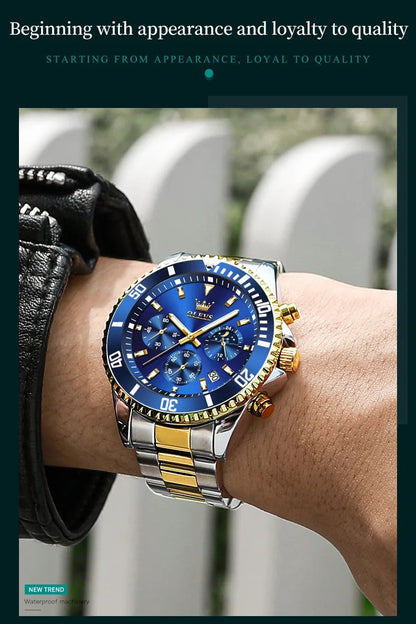 OLEVS Men's Watches Top Brand Luxury Watch for Men Original Waterproof