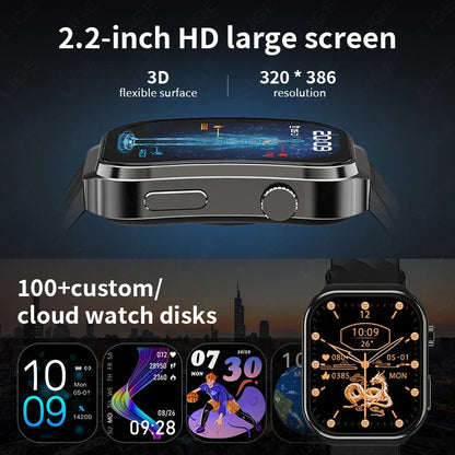 AI Health Smartwatch for Men & Women with Blood Pressure Uric Acid & Blood