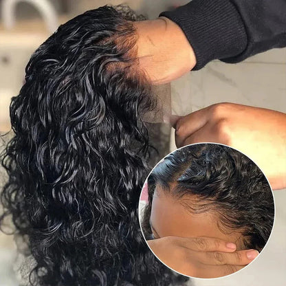 200% Short Curly Bob Wigs Lace Front Human Hair Wigs 13x4 4x4 Deep Wave Lace