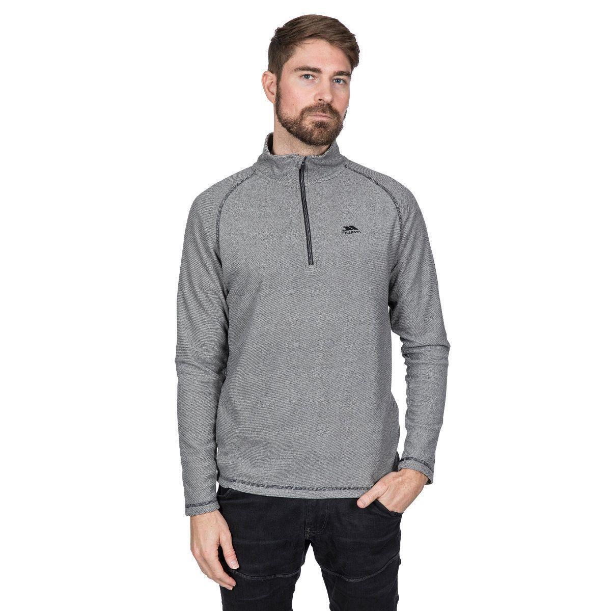 Mens KEYNOTE Anti-pill Microfleece 1/2 Zip Sweatshirt