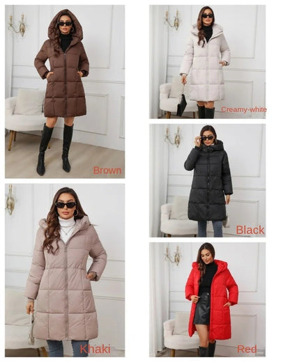 Women's Long Winter Parkas Thick Down Cotton Coat