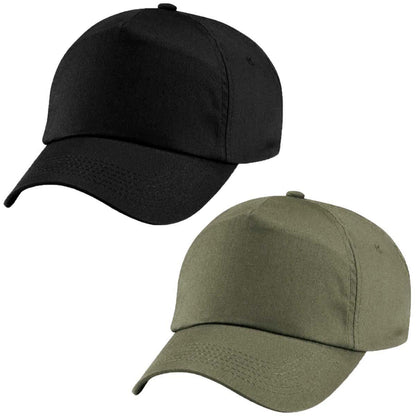 Adults Beechfield Original 5 Panel Adjustable Cotton Baseball Cap
