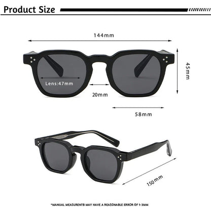 Retro Punk Men Sunglasses Small Frame Square Personalized Design Sun Glasses