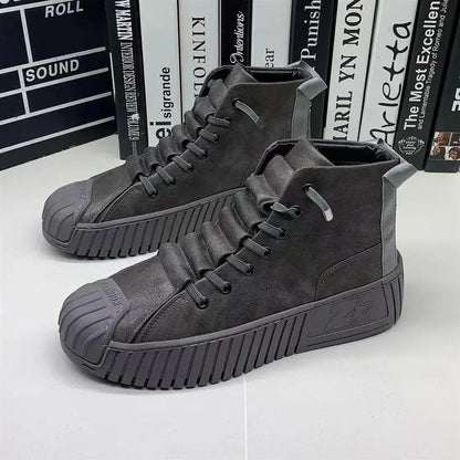 Men Boots Increased Lace-up Casual Quality Outdoor Boots