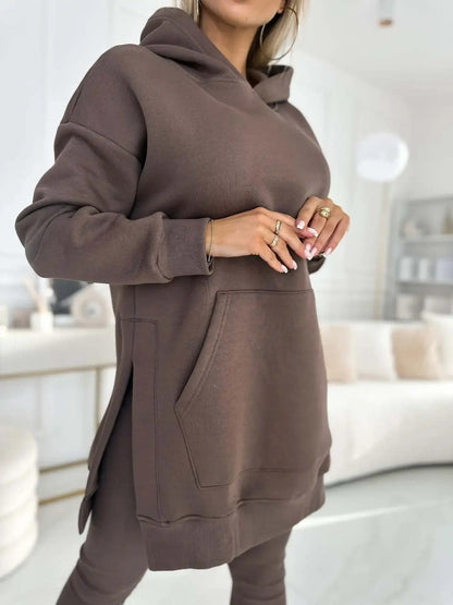 Women's Two Pieces Set Hooded Tracksuit Set
