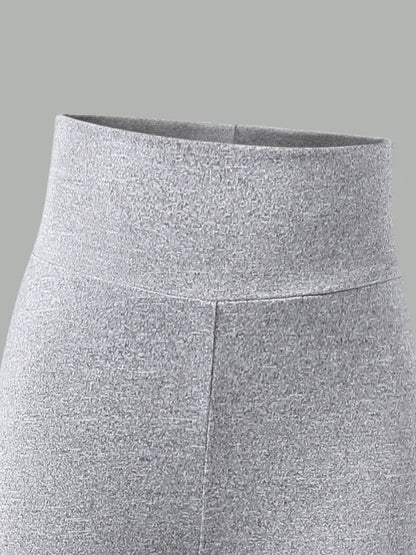 Spring and Autumn girls elastic knit base tight pants 3 pieces - black - white