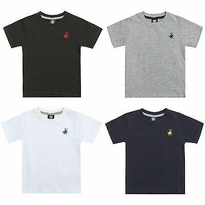 Kids Boys Summer Short Sleeve Crew Neck T-Shirt - 4 Pack