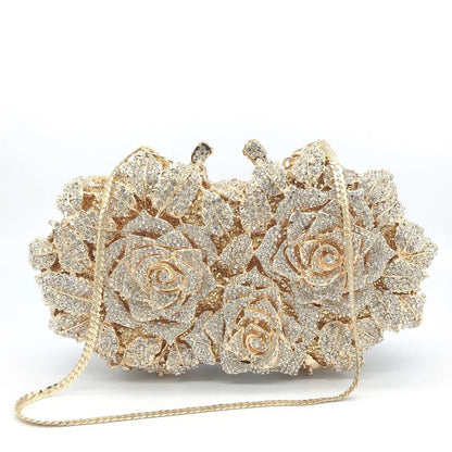 Women's Crystal Clutches Cocktail Purse