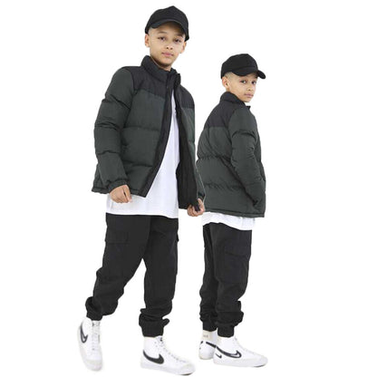 Kids Boys "DavisBlockk" Padded Two-Tone School Jacket