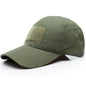 Mens Tactical Army Camo Baseball Skip Cap - Plain & Camouflage Military Hat