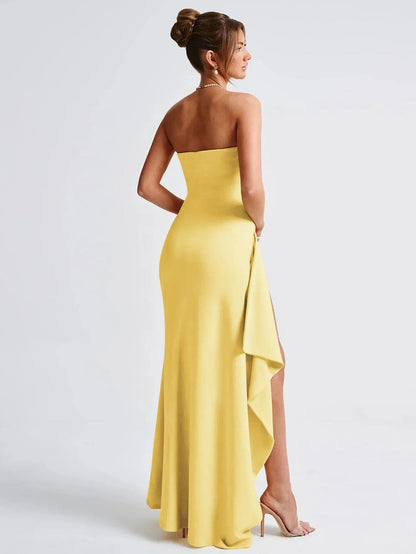 Giyu Sexy Club Evening Party Dresses Women 2025 Summer Slash Neck Backless