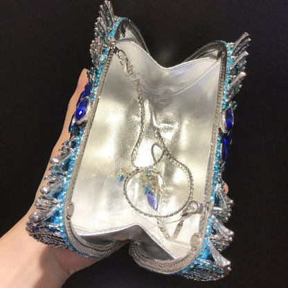 Crystal Women Handbags Luxury Designer Clutch Bags Diamond Handmade Wedding
