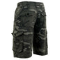 Mens Ripstop Camouflage Cargo Combat Shorts