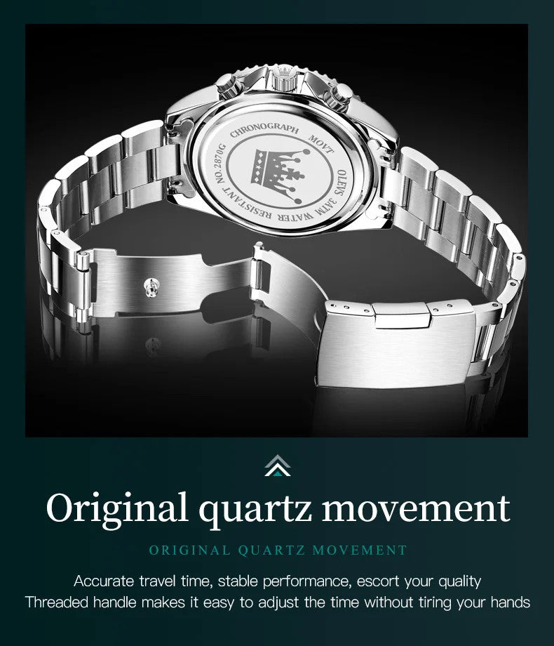 OLEVS Men's Watches Top Brand Luxury Watch for Men Original Waterproof