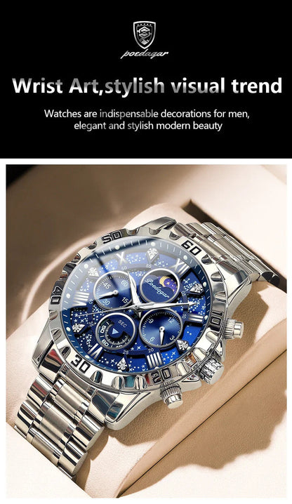Luxury Watch for Man Quartz Sports Men Watch Waterproof Luminous Stainless
