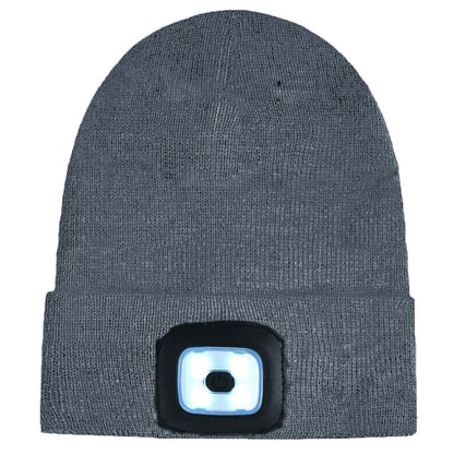 Kids Unisex Winter Beanie Hat with Removable LED Lights
